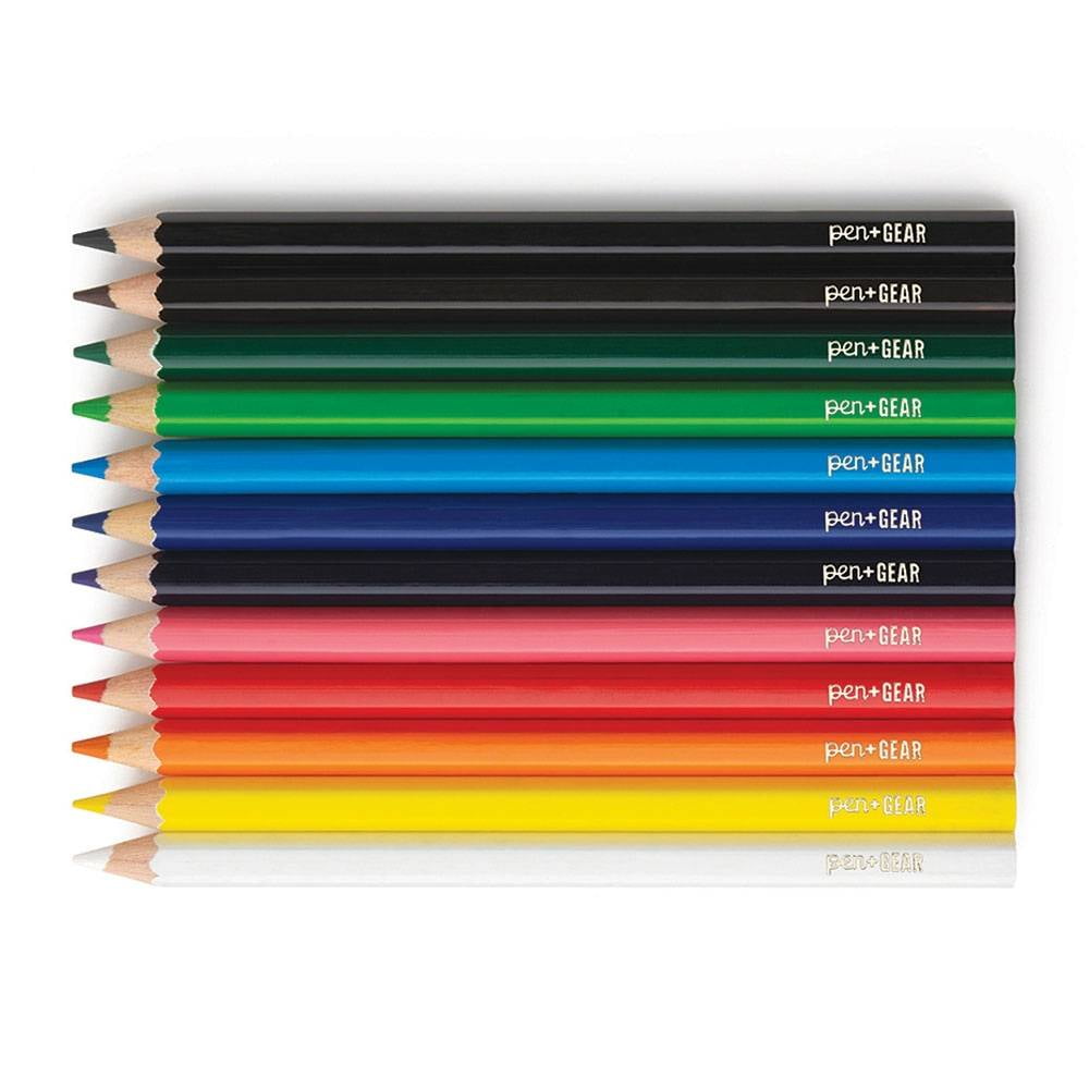 JOLLY X-Big Set De 12 Lápices De Color Hexagonales – Mina Gruesa De 6.4 Mm, Madera De Tilo Sostenible – Fabricados En Austria, No Tóxicos Y Resistentes A Roturas