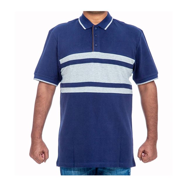 Playera Polo George Talla G Manga Corta Marino
