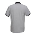 thumbnail image 2 of Playera Polo George Talla CH Manga Corta Cuello de 3 Botones Negro con Gris Jaspe, 2 of 4