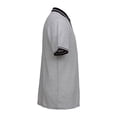 thumbnail image 4 of Playera Polo George Talla CH Manga Corta Cuello de 3 Botones Negro con Gris Jaspe, 4 of 4