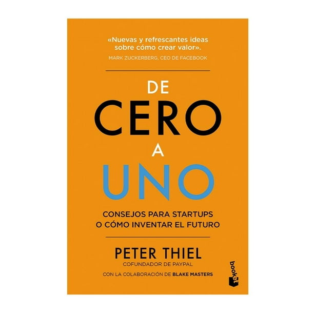 De Cero a Uno Booket Paidós Peter Thiel