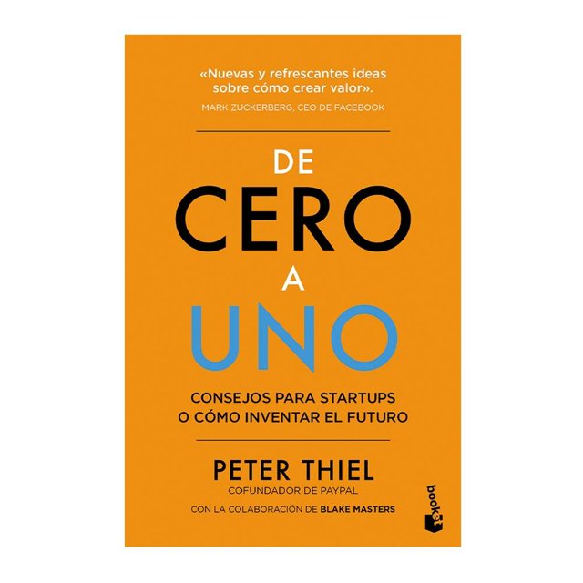 De Cero a Uno Booket Paidós Peter Thiel