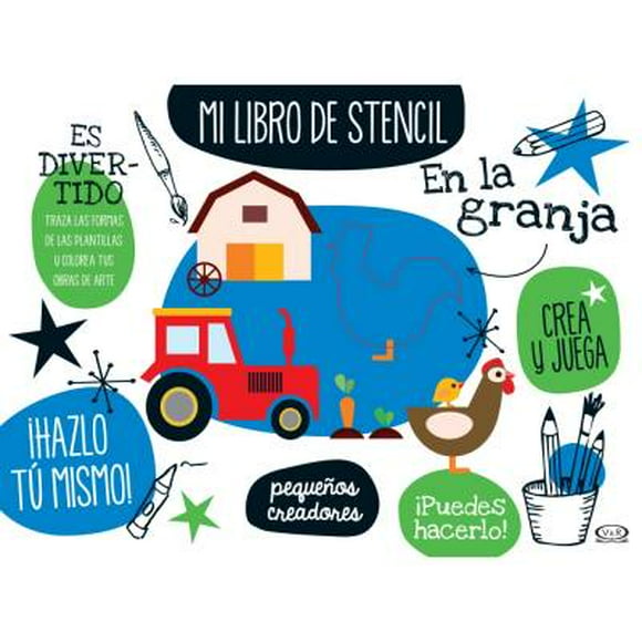 En La Granja, Mi Libro De Stencil VR Editoras Vv. Aa.