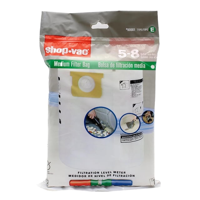 Bolsa de Filtración Shop Vac Blanca Mod. 90661