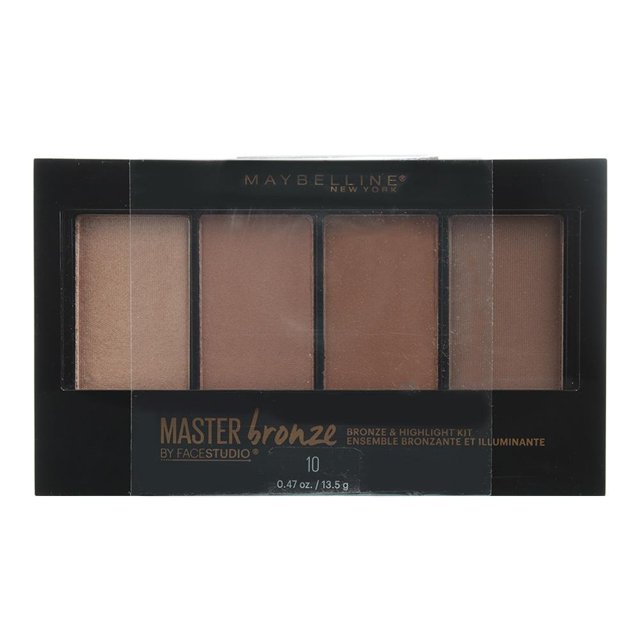Paleta de Bronzer Maybelline By Face Studio con Iluminador 10 Master Bronze 13.5 g