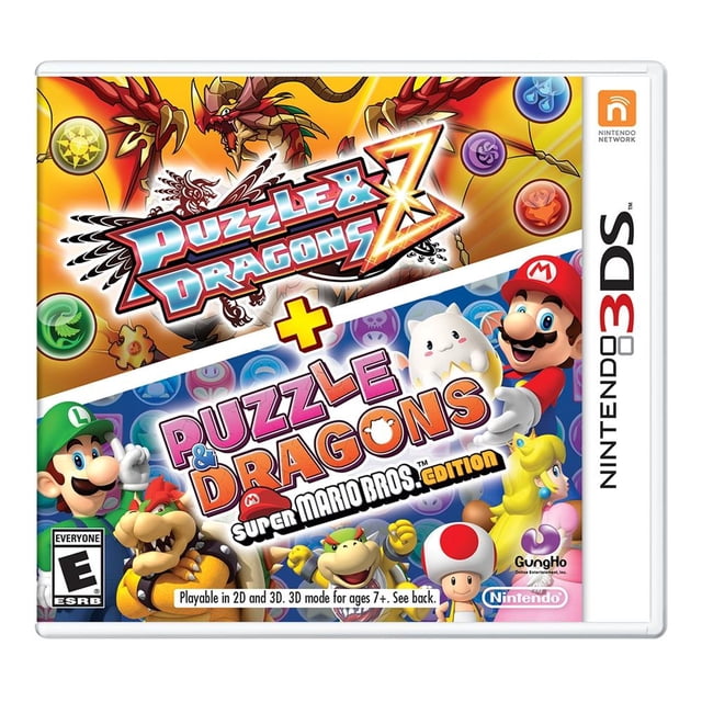 Puzzle and Dragons and Puzzle and Dragons: Super Mario Bros. Edition Nintendo 3DS