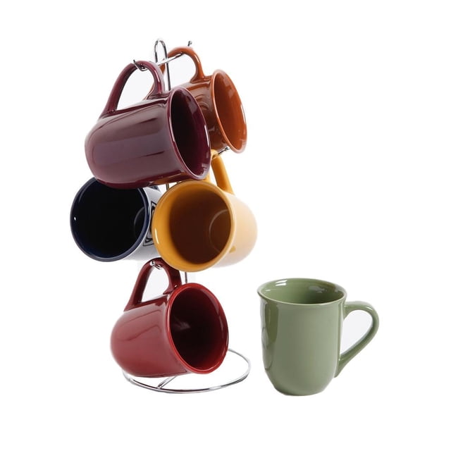 Tazas Gibson Home 6 pz de 13 oz con Rack