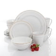 thumbnail image 1 of Vajilla Gibson Home Palladine Blanca con Dorado 16 Piezas, 1 of 4