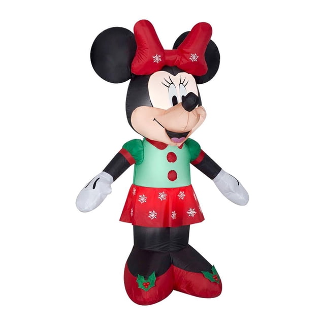 Inflable Navideño Holiday Time Minnie Mouse