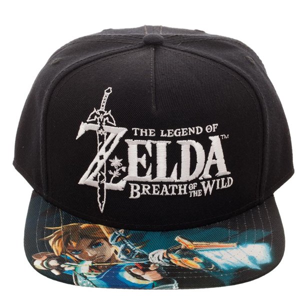 Gorra Bioworld Super Nintendo Zelda Bordado 3D Negra