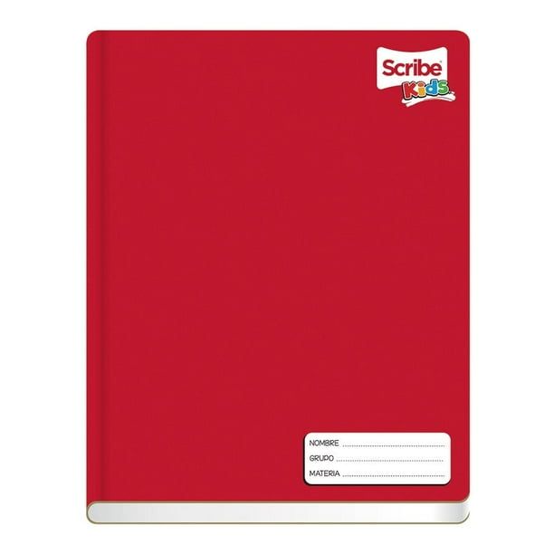 Cuaderno Profesional Scribe Kids Cosido Rojo 100 Hojas