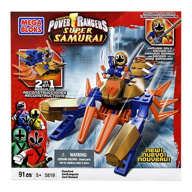 Samurai Rojo Zord Mega Bloks Power Rangers 80 piezas