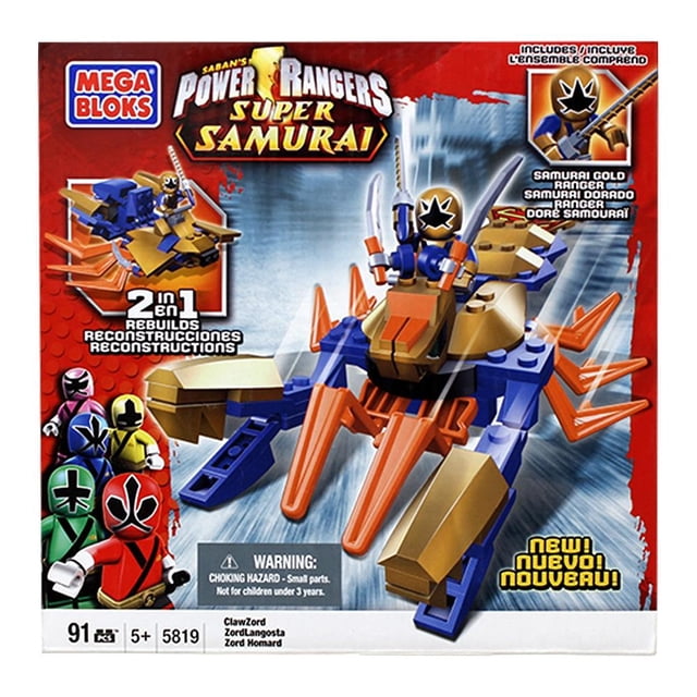 Samurai Rojo Zord Mega Bloks Power Rangers 80 piezas