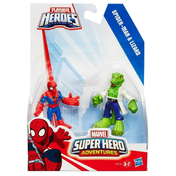 Spider Man y Lizard Playskool Heroes Marvel Super Hero Adventures