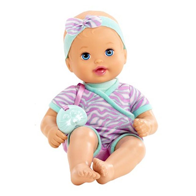 Bebita Recién Nacida Little Mommy Mattel Azul