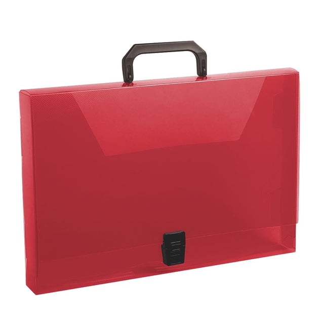 Portafolio Acco Plástico Transparente Rojo