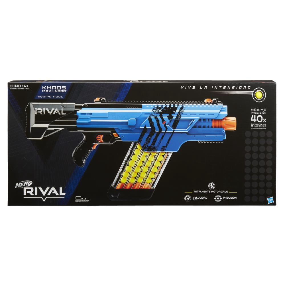 Lanzador Nerf Rival Khaos MXVI-4000 Azul | Walmart en línea