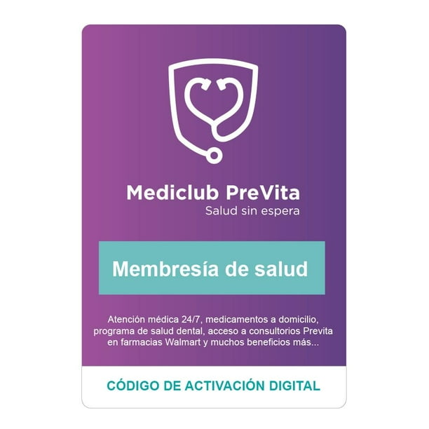 Membresía de Atención Médica Mediclub Previta