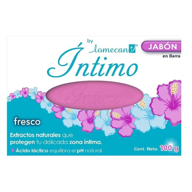 Jabón íntimo Lomecan V en barra aroma fresco 100 g