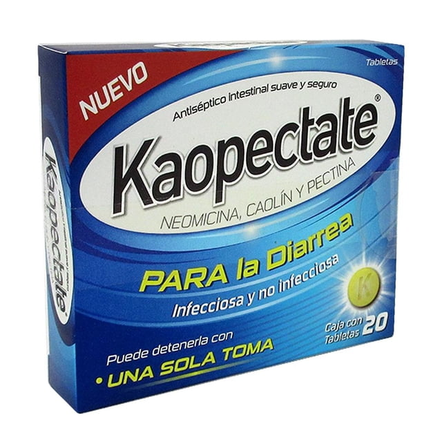Antiséptico Kaopectate 20 tabletas