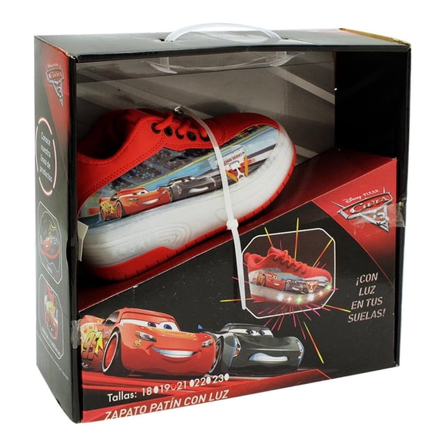 Tenis Patín Disney Pixar Cars 3 con Luces Talla 19