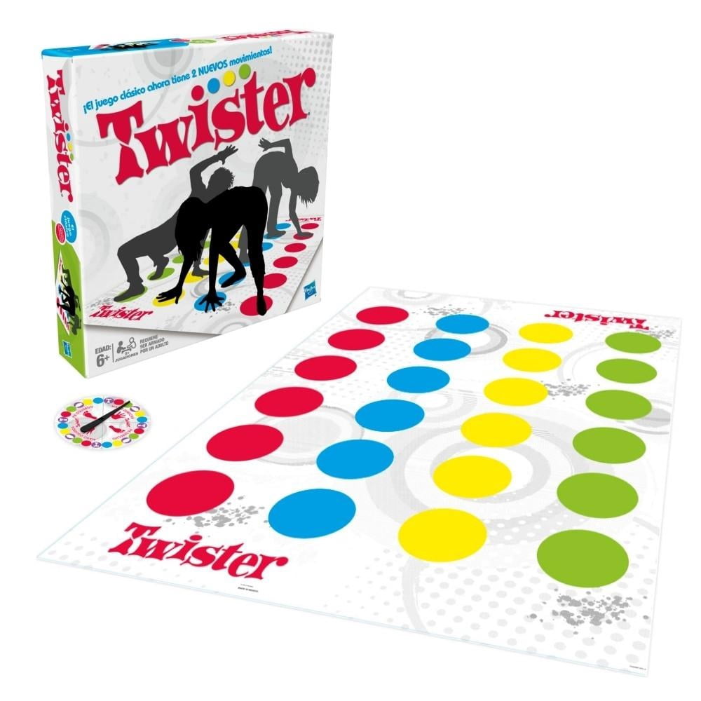 Hasbro Gaming Twister Juego Precio Walmart Twister Game Classic Family Moves Juego De Mesa Interactivo Entre Padres E  Hijos Walmart En Línea