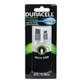 thumbnail image 1 of Cable Micro USB de Carga y Sincronización Duracell 0.91 m Blanco, 1 of 1