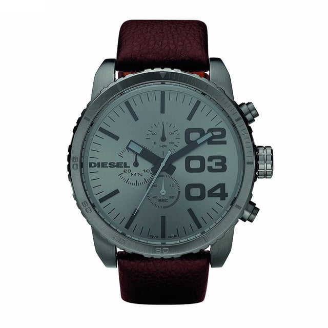 Reloj Diesel Análogo Caballero de Acero Inoxidable con correa de Cuero Mod. DZ4210