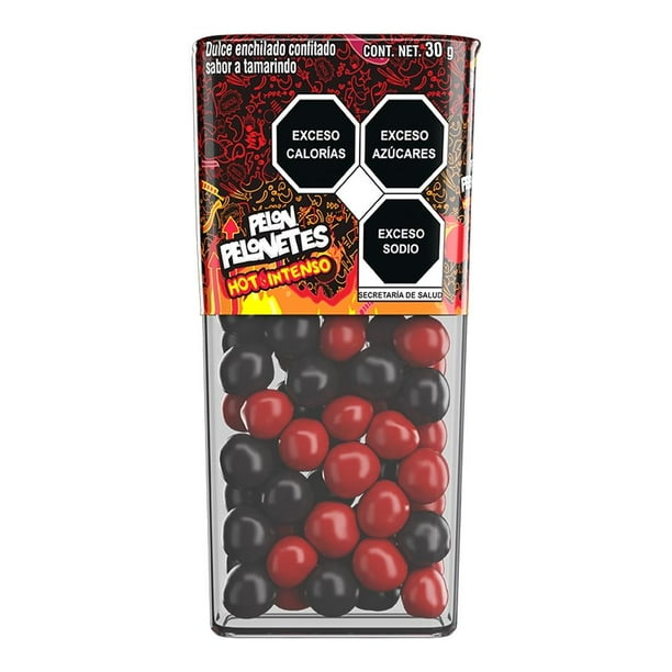 Dulce enchilado Pelon Pelo Rico Pelonetes sabor tamarindo hot intenso 30 g
