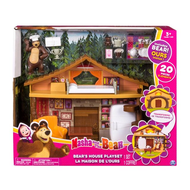Set de Juego Spin Master Masha y el Oso La Mansión de L'ours