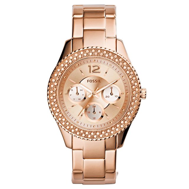 Reloj Fossil Análogo Dama de Acero Inoxidable Mod. ES3590