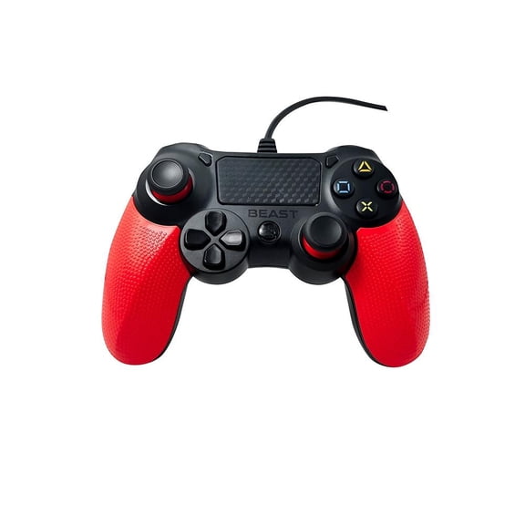 Control Bluetooth Beast Rojo Play Four Alambrico