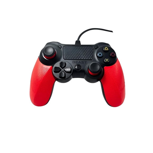 Control Bluetooth Beast Rojo Play Four Alambrico