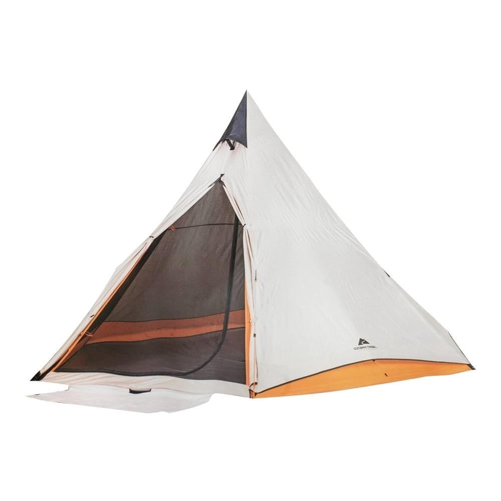 Tente Tipi Ozark Trail 8 Personnes - Double Couche, Vert Olive (Neuf)