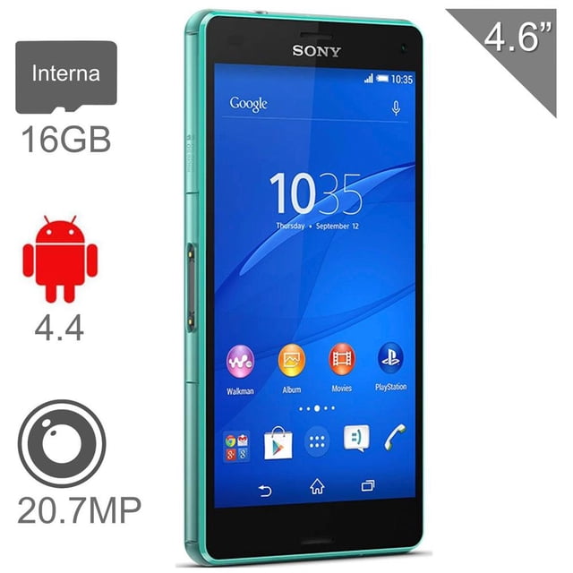 Smartphone Sony Xperia Z3 Compact 16 GB Menta Desbloqueado