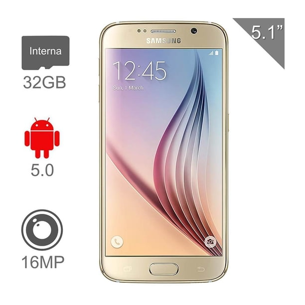 Smartphone Samsung Galaxy S6 Flat 32 GB Dorado Desbloqueado