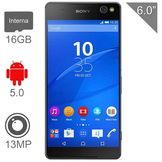 Smartphone Sony Xperia C5 Ultra 16 GB Negro Desbloqueado