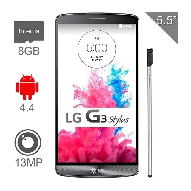 Smartphone LG G3 Stylus Dual 8 GB Negro Desbloqueado
