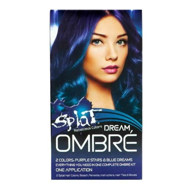 Tinte para cabello Splat dream ombré púrpura azul 1 pza