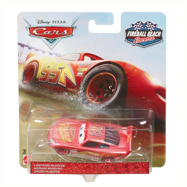 Vehículo Hot Wheels Cars Fireball Beach Racers Rayo McQueen