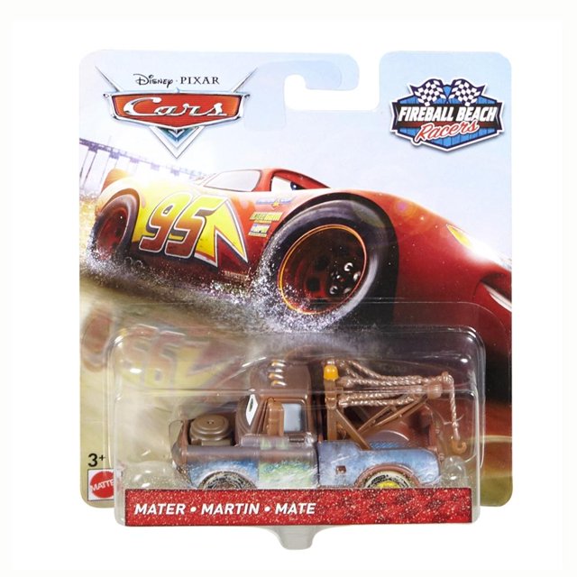 Vehículo Hot Wheels Cars Fireball Beach Racers Mater