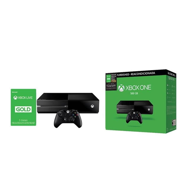 Consola Xbox One Reacondicionada 500 GB más 3 Meses de Xbox Live