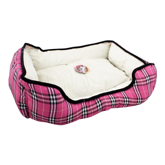 Cama para perro Bachako Cuadros Rosa
