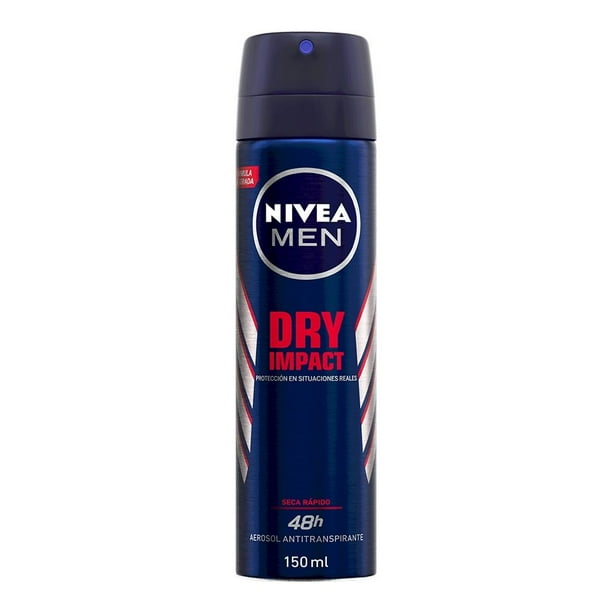 Antitranspirante NIVEA MEN dry impact en aerosol para caballero 150 ml