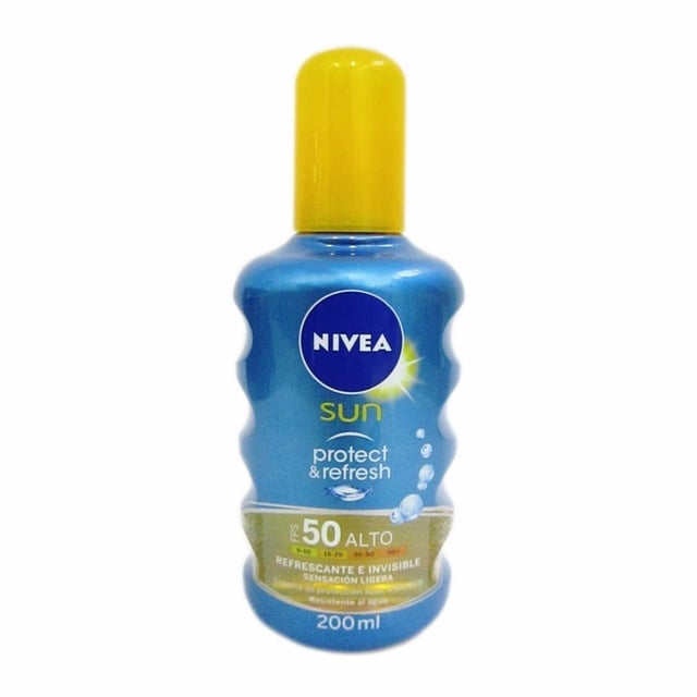 Protector solar NIVEA Sun refrescante FPS 50 alto 200 ml