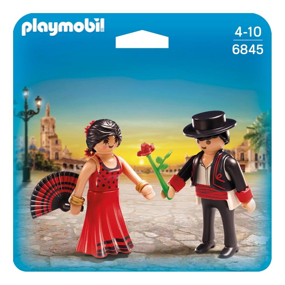 Playmobil Flamenco Dancers Duo Pack - Two Figures With Fan, Rose & Accessories, Ages 4-10 - View #3