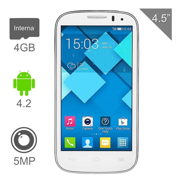 Smartphone Alcatel One Touch Pop C5 4 GB Blanco