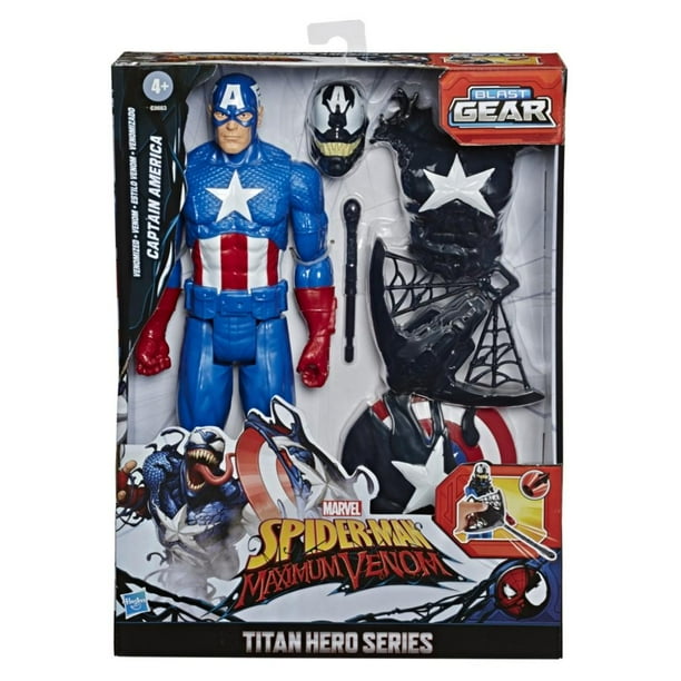 Set de Juego Hasbro Capitán América Titan Hero Series Spider-Man Maximum Venom