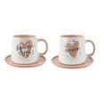 thumbnail image 1 of Set de 2 Tazas con Plato Hometrends 400 ml Cerámica, 1 of 2