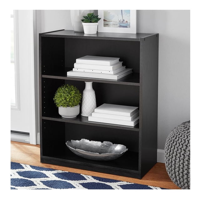 Librero Mainstays 3 Repisas Negro